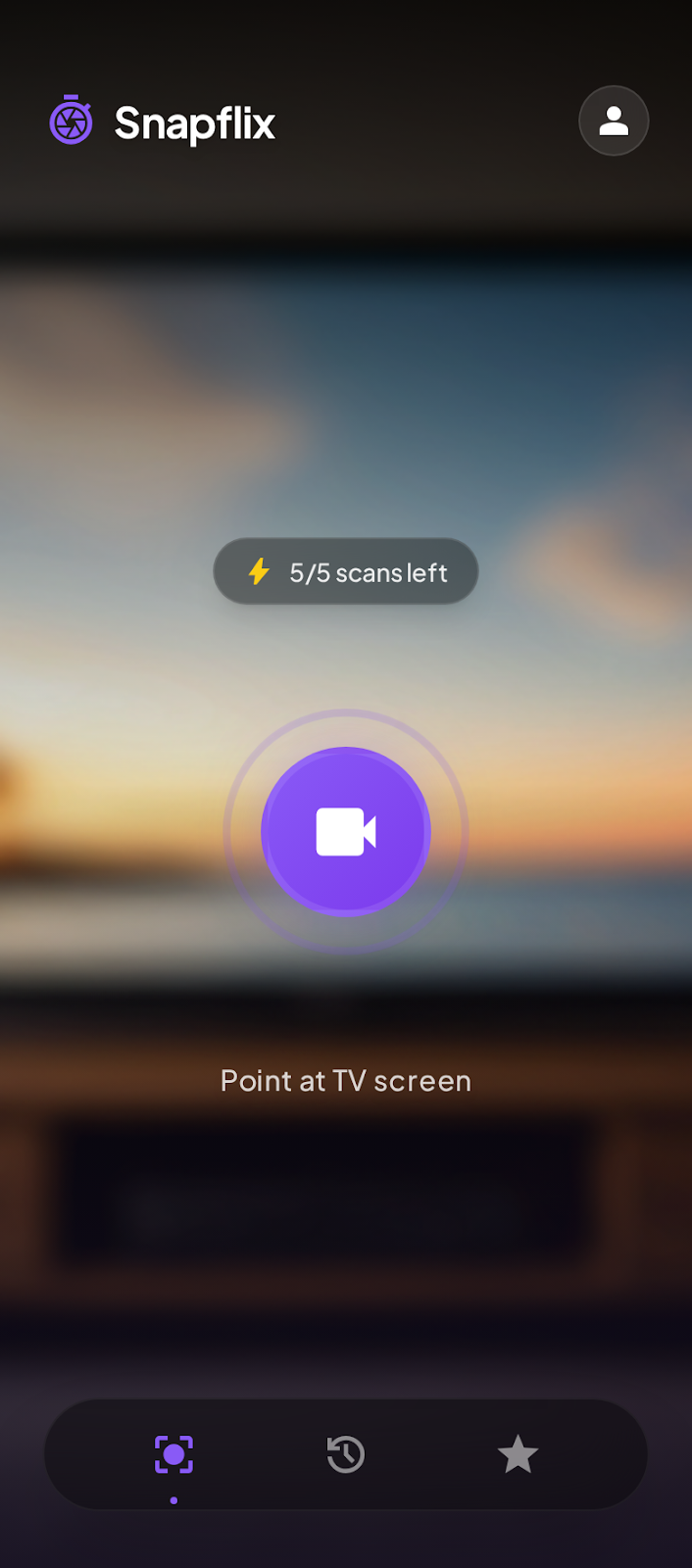 Snapflix Camera Screen